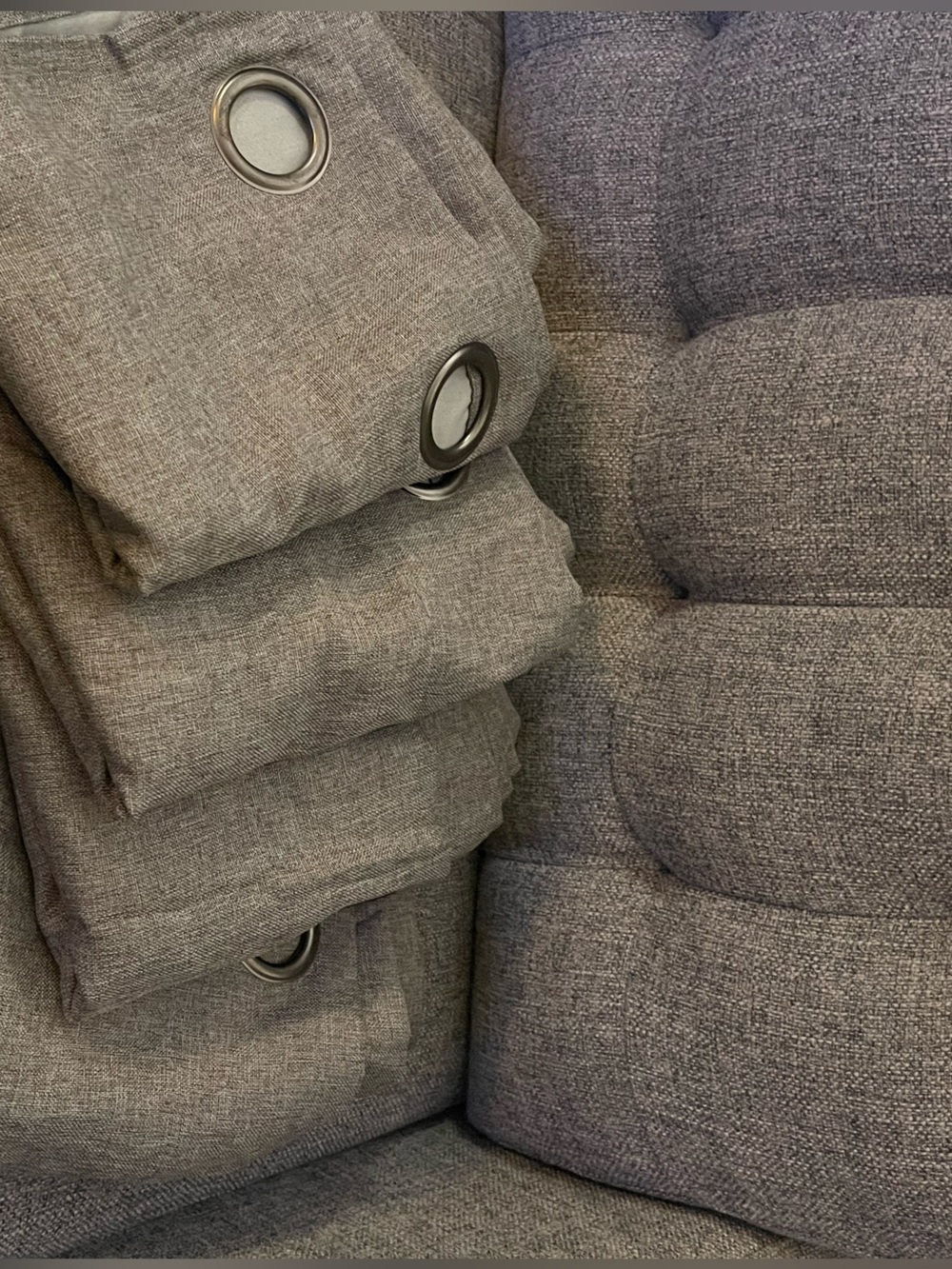 Textured curtains with Metal Grommets (4 panels)